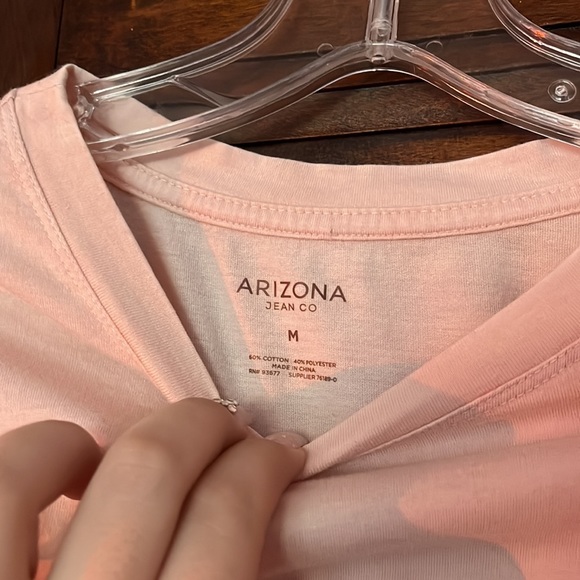 Pink long sleeve ruffle crop top, Medium - Picture 3 of 3